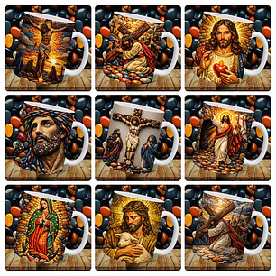 12 Arte para Caneca Jesus Cristo Arquivo em Jpg