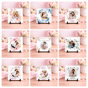 40 Artes para Caneca e Azulejo Dia das Mães Arquivo Editável 