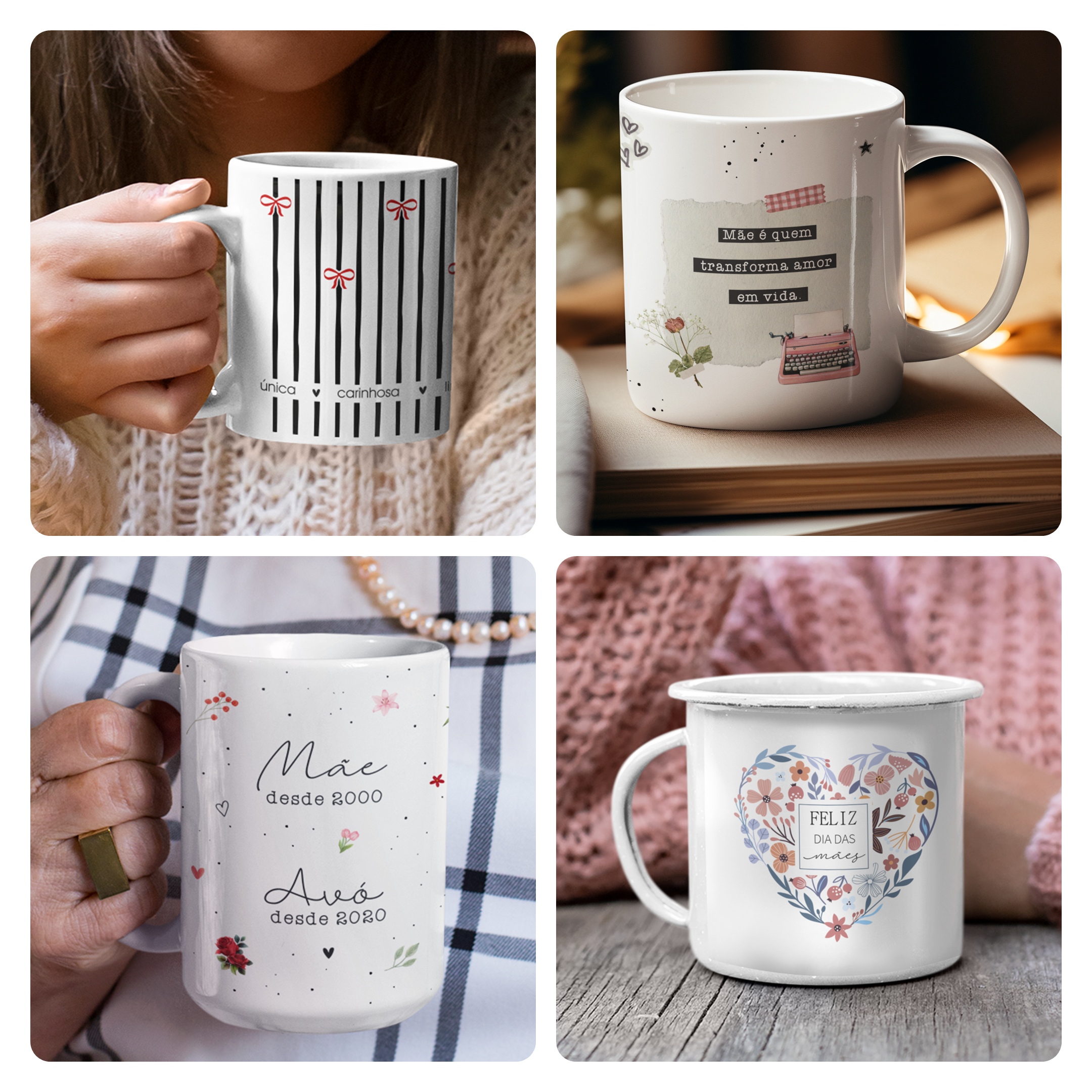 30 Artes para Caneca Xicara e Azulejo Dia das Mães Arquivo Editável  5