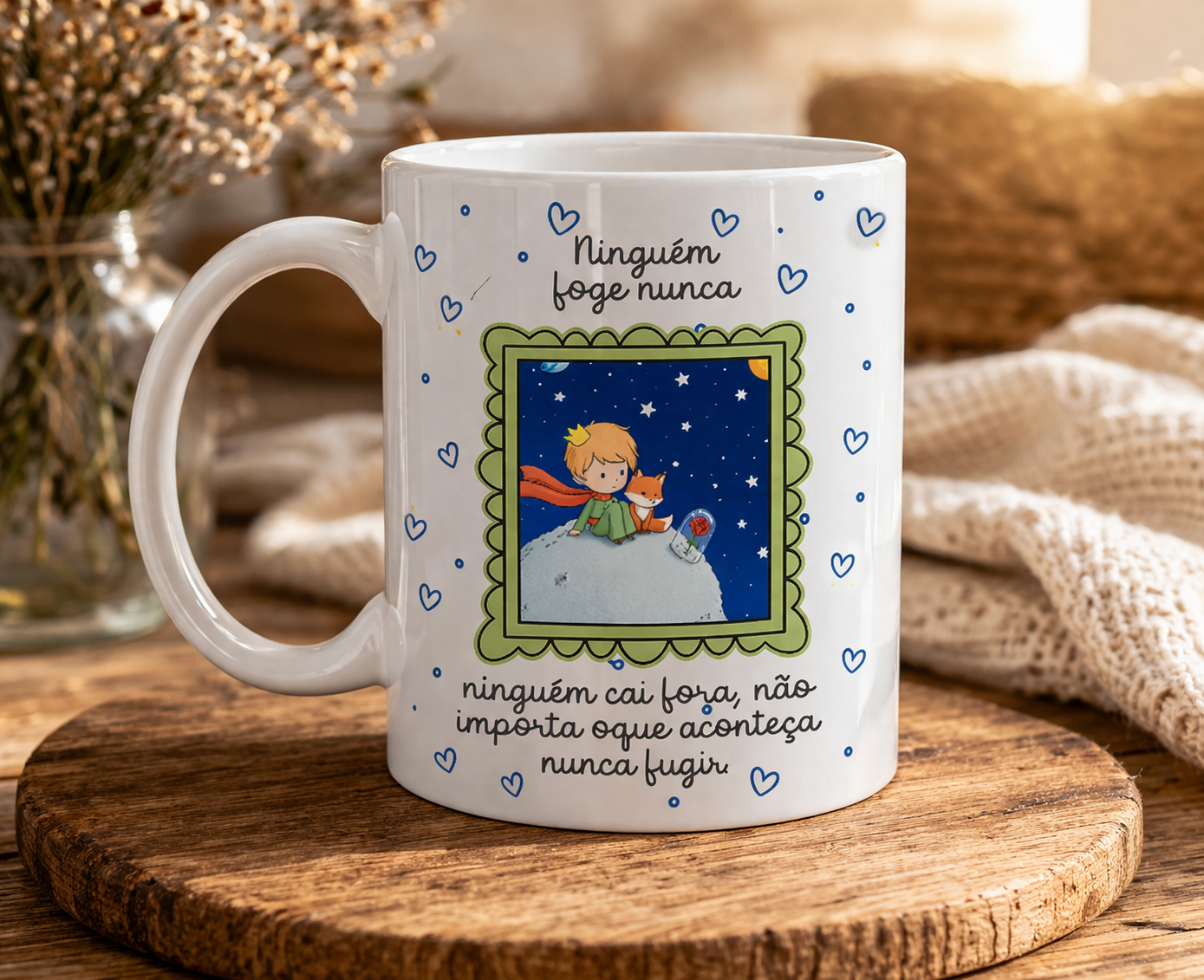 Arte para Caneca Oque a Gente vai Prometer um para o Outro? - Pequeno Principe Arquivo Editável 2