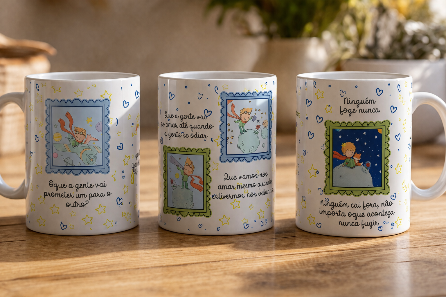 Arte para Caneca Oque a Gente vai Prometer um para o Outro? - Pequeno Principe Arquivo Editável 4