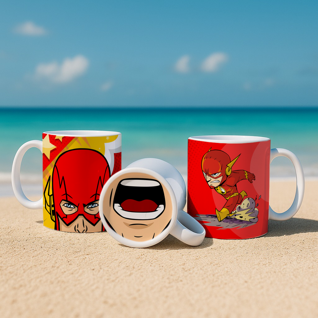 8 Artes para Caneca Bocão Super Herois Arquivo Editável 8
