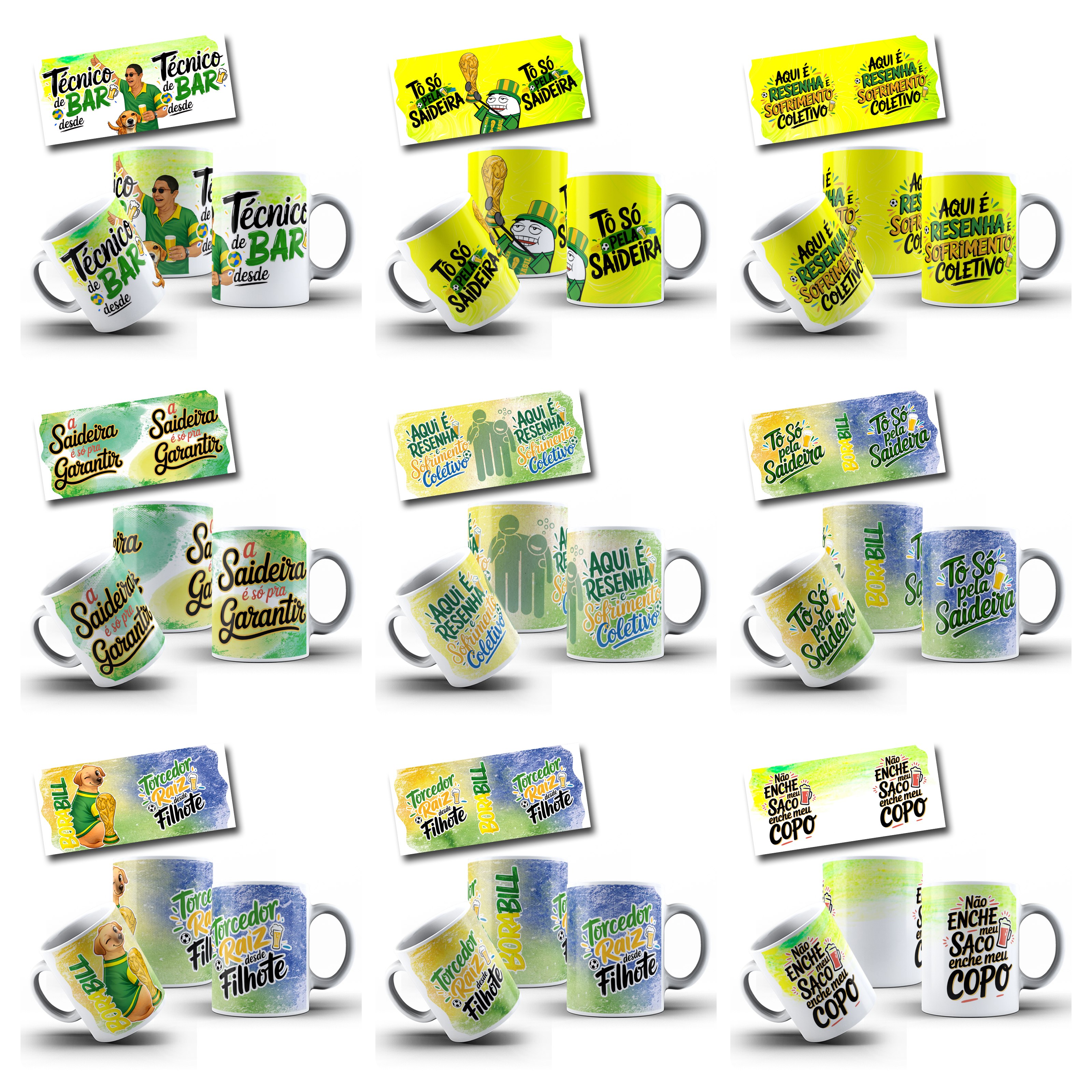 28 Artes para Caneca Copa do mundo Brasil Arquivo em Jpg  1