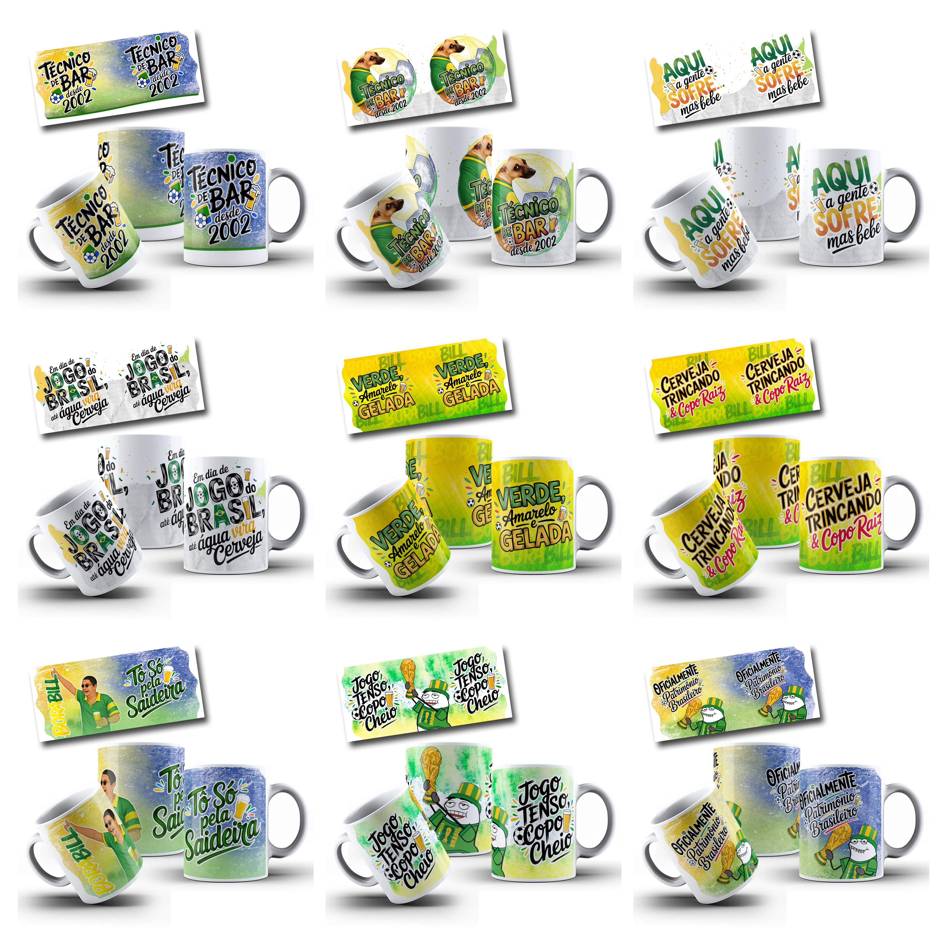 28 Artes para Caneca Copa do mundo Brasil Arquivo em Jpg  2