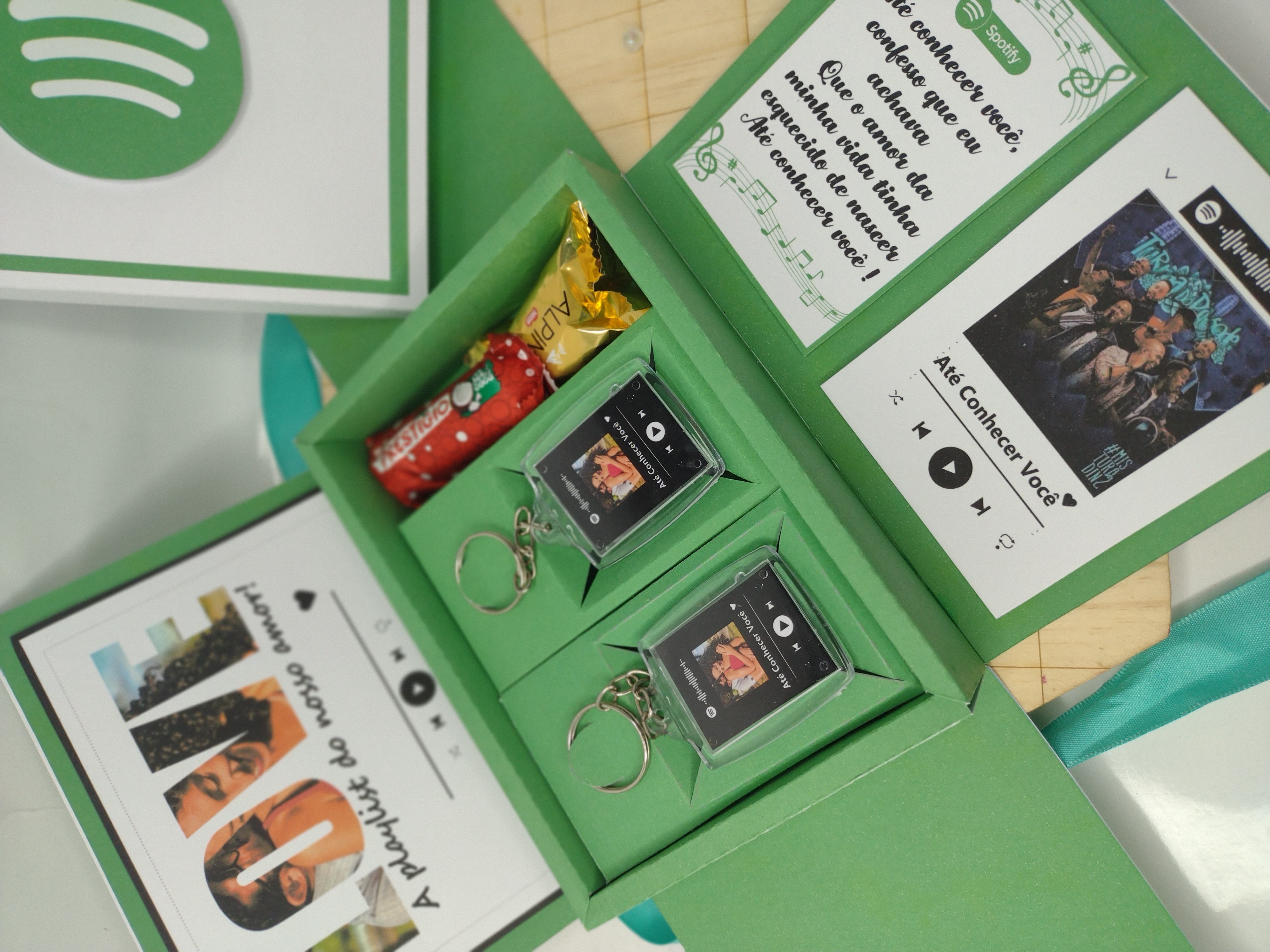 Arquivo Mimos Caixa Explosão e Quadro Spotify Arquivo em Pdf e Studio 7