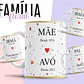 12 Artes para Caneca Floral Família Arquivo Editável  - Miniatura 1