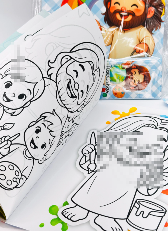 Arquivo Álbum de Figurinhas Jesus O maior Pintor do Mundo Cristão Infantil Arquivo em Pdf 5