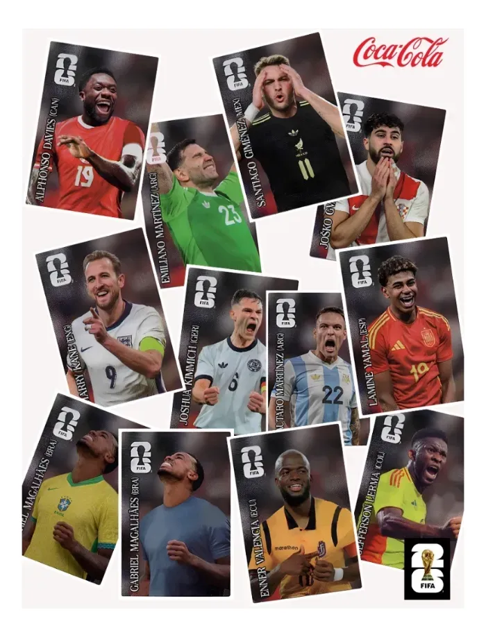 14 Figurinhas Coca-Cola Copa 2026 PDF para Imprimir - Edição Especial 3