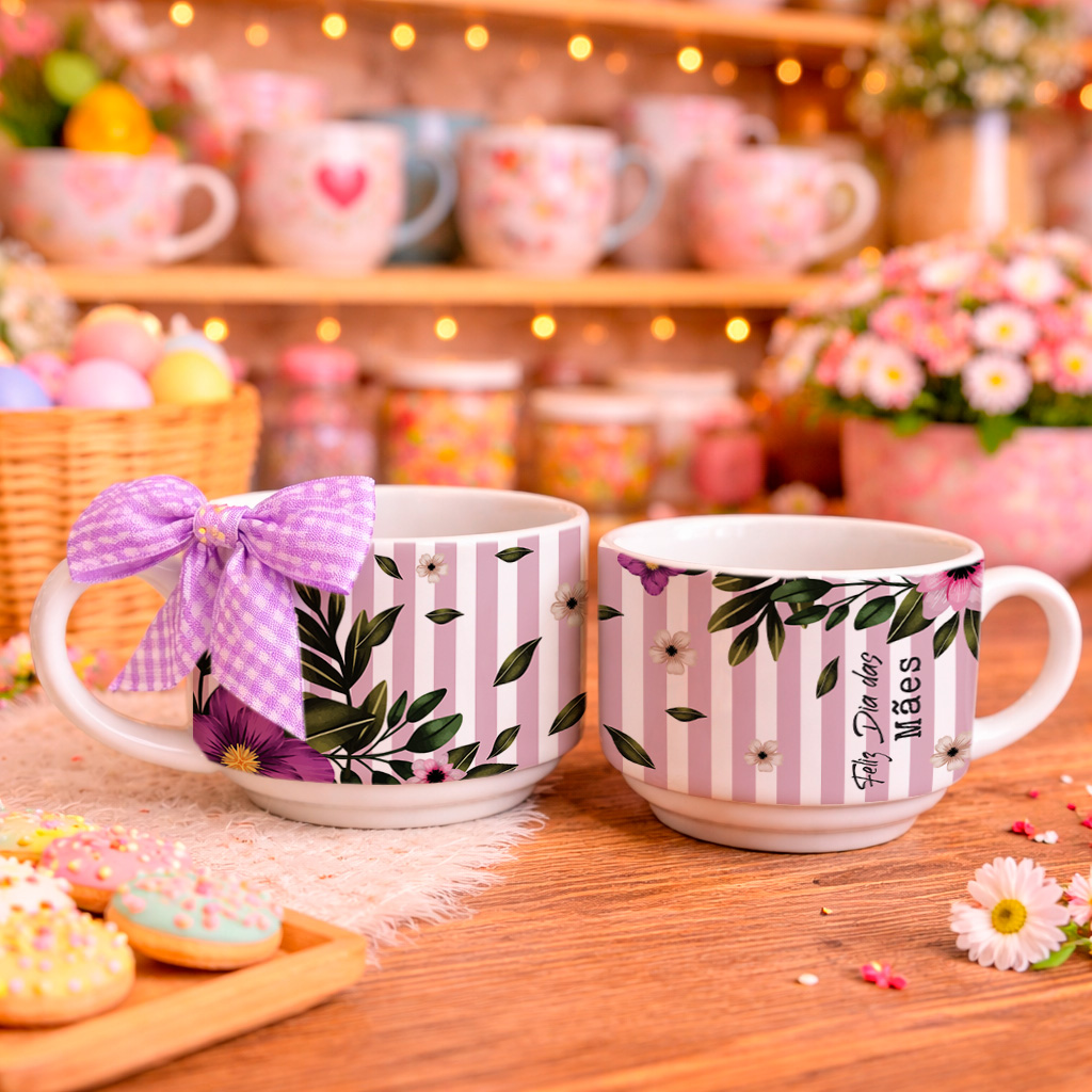 5 Artes para Caneca e Xícara Flores Do Meu Jardim Arquivo Editável 4