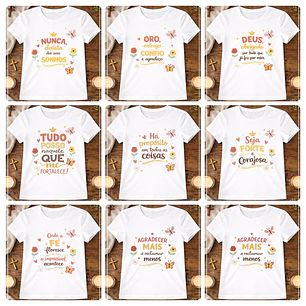 16 Artes para Caneca e Camisa Frases Religiosas Arquivo em Jpg