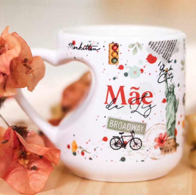 Artes para Caneca Mãe que ama Viajar em Png  1