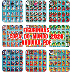 +900 Figurinhas Copa 2026 para Imprimir (PDF HD) | Download Imediato