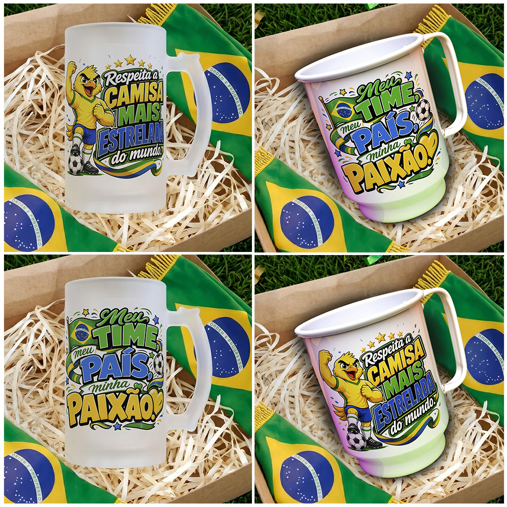 16 Artes para Caneca Copa Brasil 2026 RUMO AO HEXA Arquivo em Jpg 2