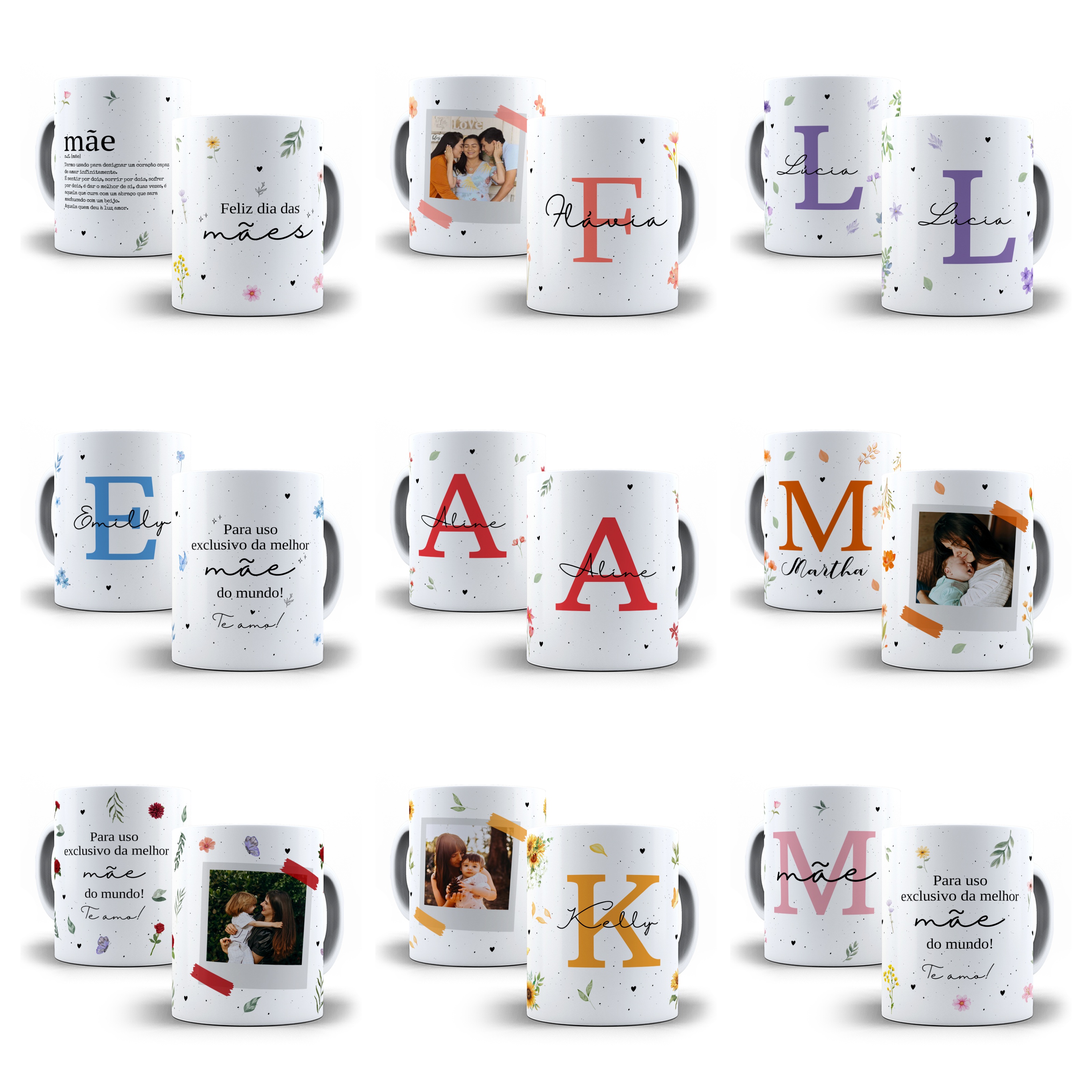 20 Artes para Caneca, Caixa e Azulejo Dia das Mães Arquivos Editáveis 5