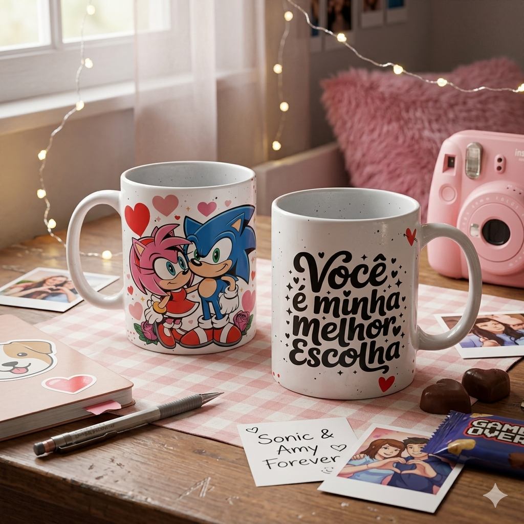 15 Artes para Caneca Dia dos Namorados Personagens Arquivo em Png  15