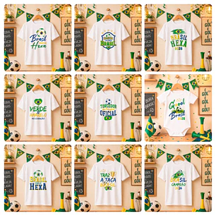 20 Artes para Camisa Copo Copa do Mundo 2026 Brasil Arquivo Editável