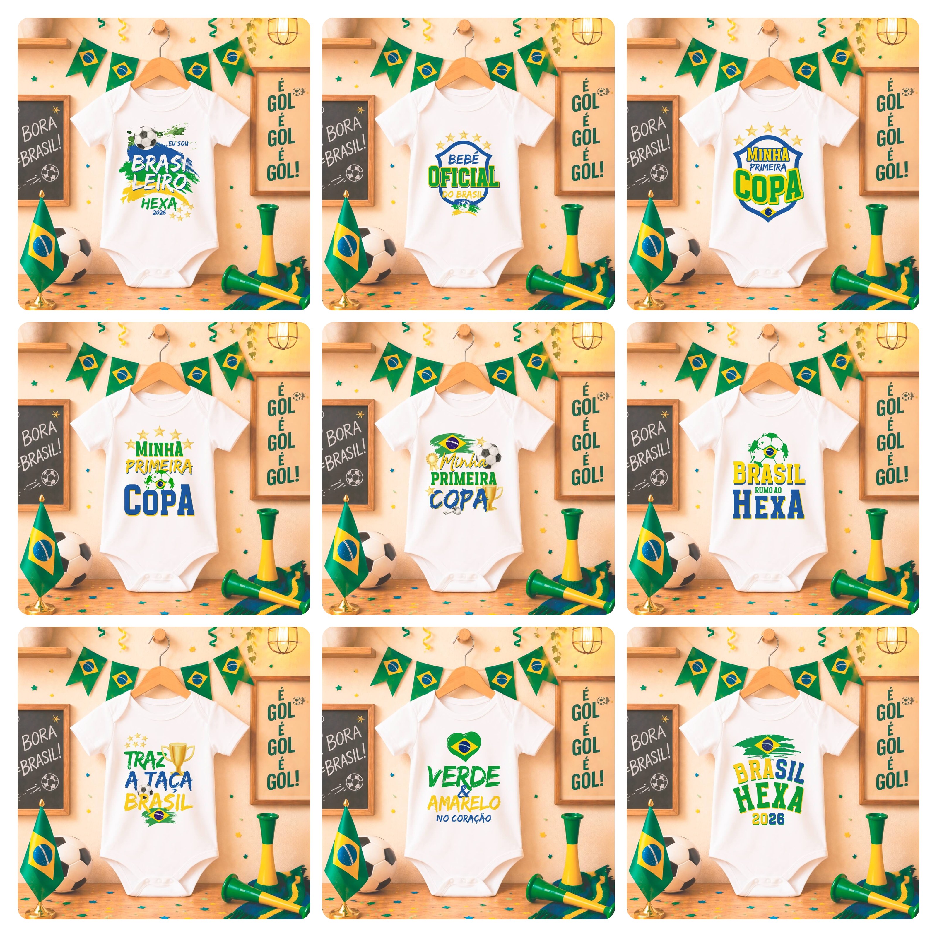 20 Artes para Camisa Copo Copa do Mundo 2026 Brasil Arquivo Editável 4
