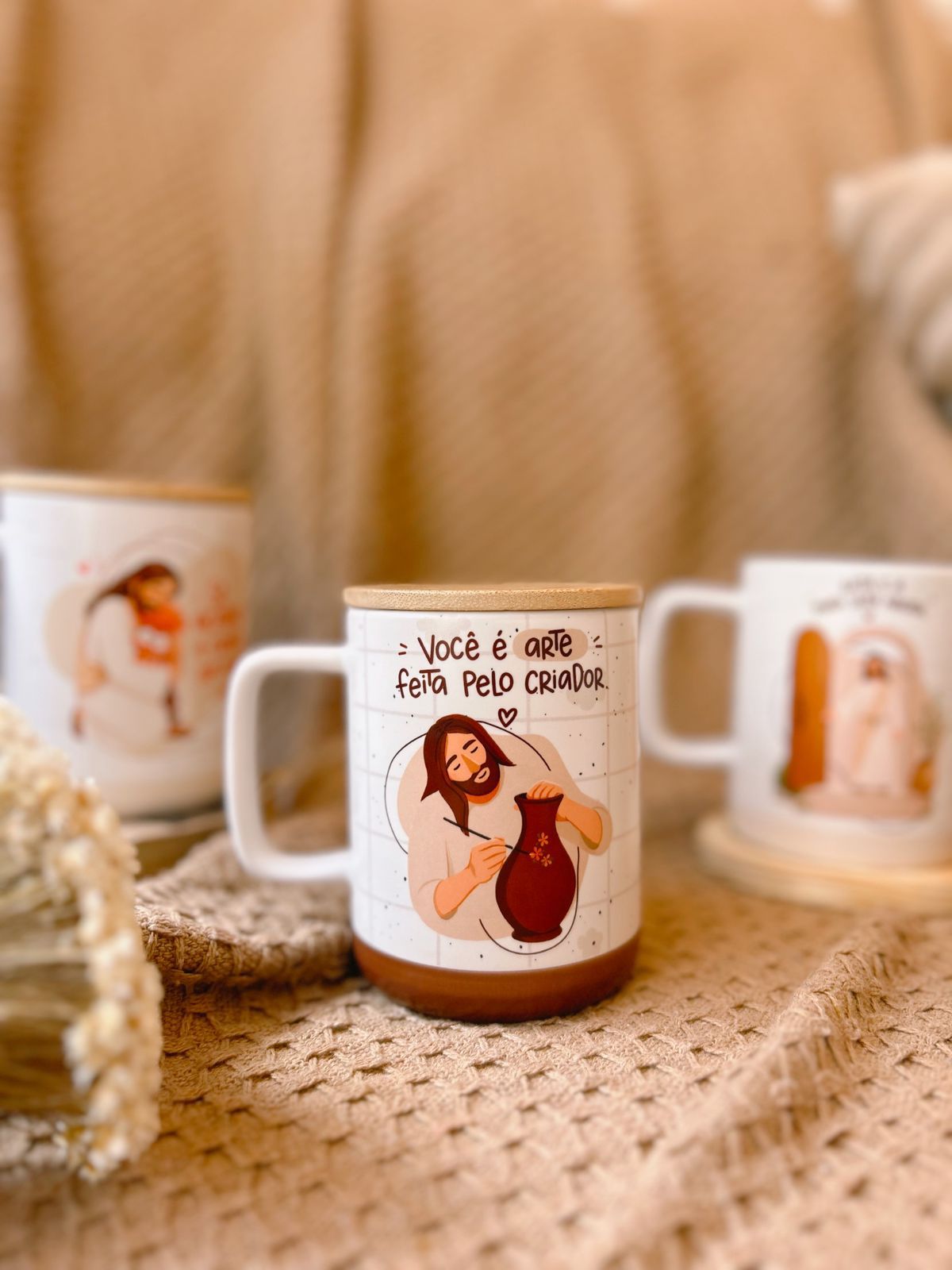 23 Artes para Caneca e Azulejo Devocional Ilustrado Arquivo Editável  7