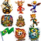 Kit digital Copa Times Seleções Png World Cup 2026  Sem Fundo – Arquivos para Sublimação e Personalizados - Thumbnail 1