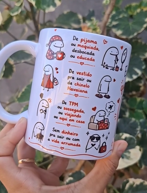 Arte Caneca De pijama ou maquiada, desbocada ou educada, Eu te quero de qualquer jeito Arquivo em Pdf  1