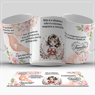 Arte Caneca E quando alguém me pergunta, por quem eu iria pra guerra, por quem eu daria minha vida Arquivo em Png