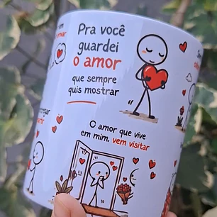 Arte Caneca Pra você guardei o amor que nunca soube dar, sentir sem conseguir provar Arquivo em Pdf