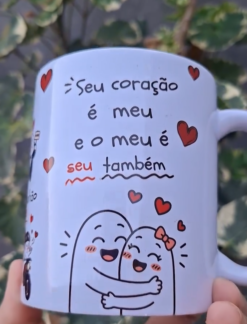 Arte Caneca Vai namorar comigo? Sim!, Se reclamar, cê vai casar também, Seu coração é meu e o meu é seu também, Vai por mim, igual nós dois não tem, Com comunhão de bens. Arquivo em Pdf  3