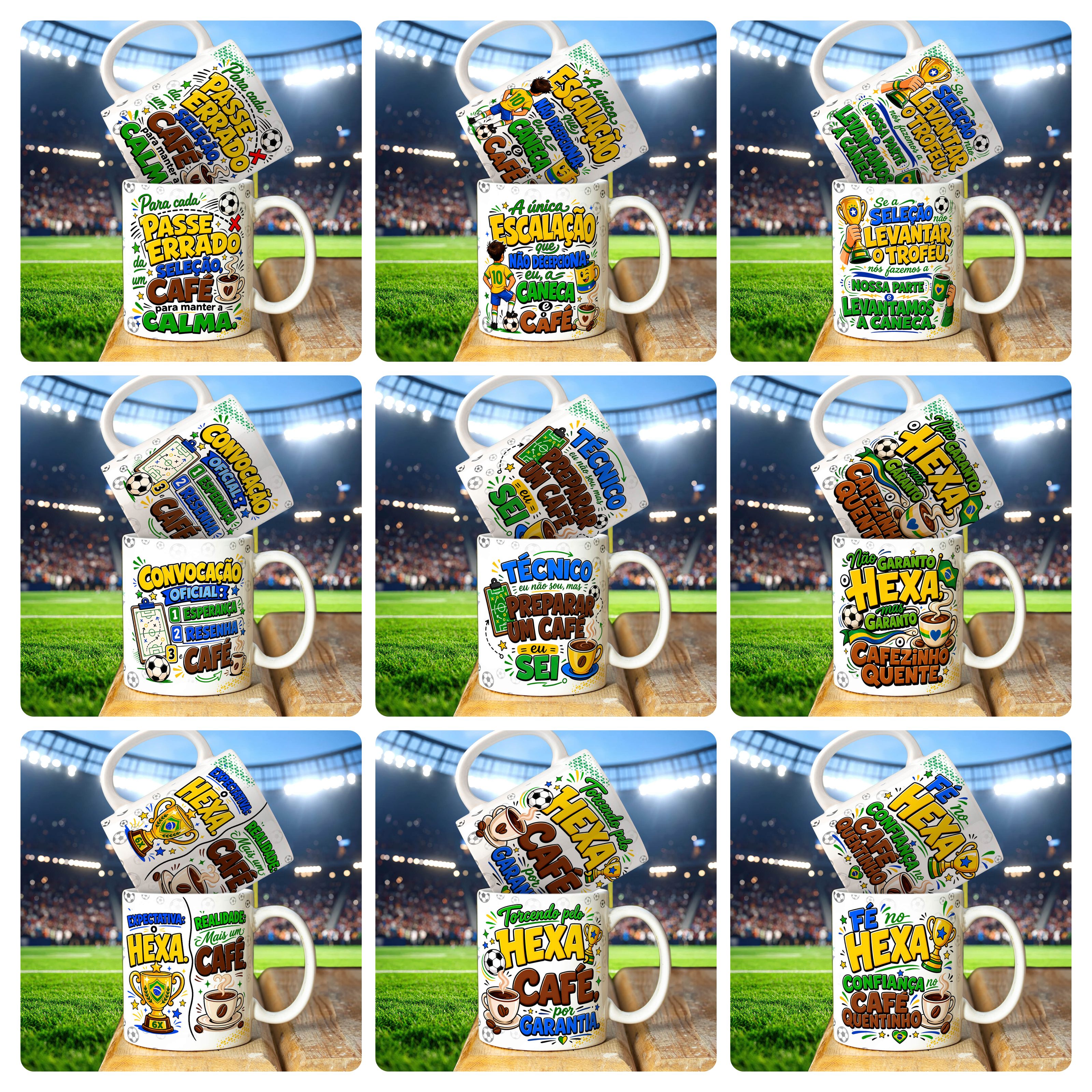 17 Artes para Caneca Brasil Copa do Mundo Arquivo em Jpg  1