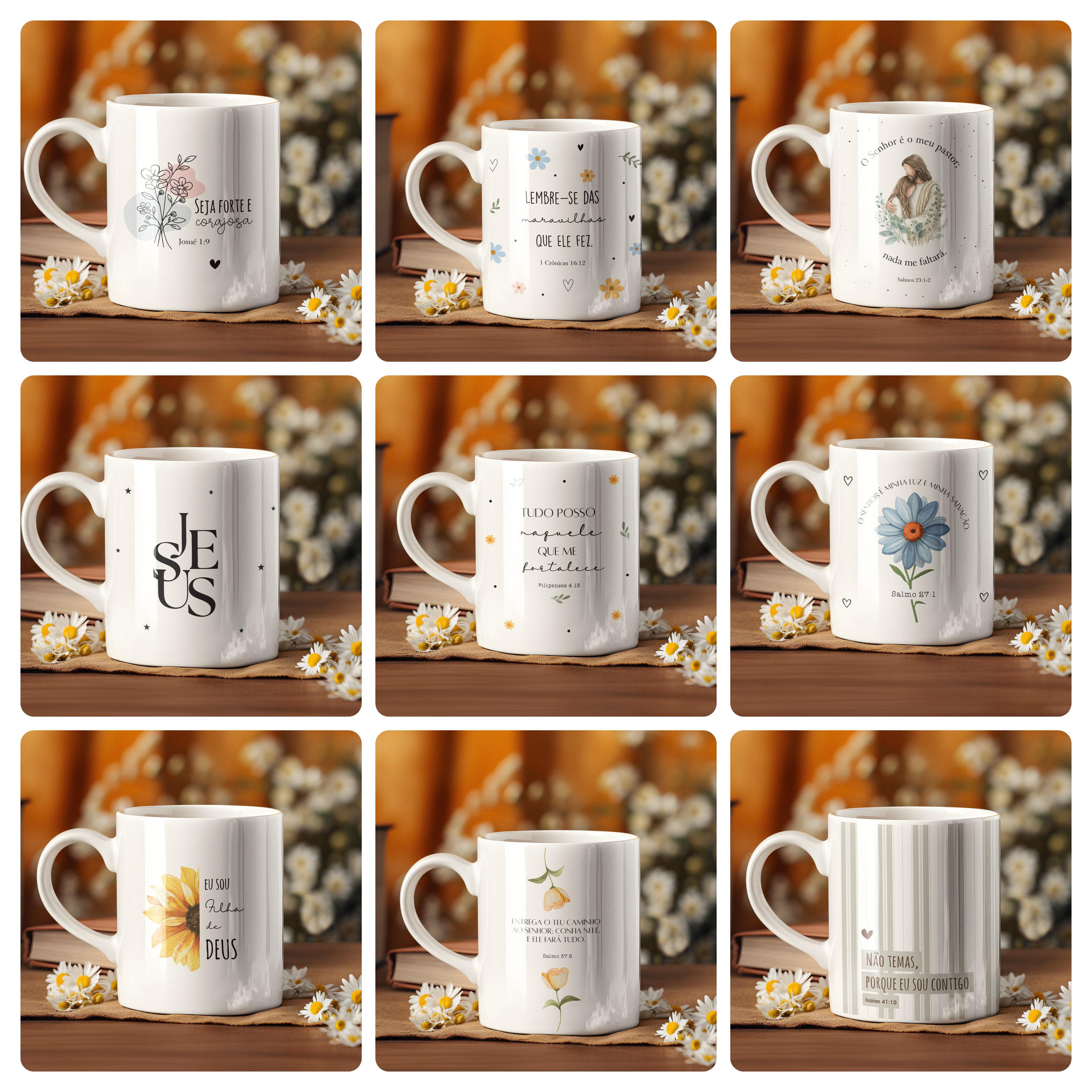17 Artes para Caneca Jesus Frases Motivacionais Arquivo Editável  2