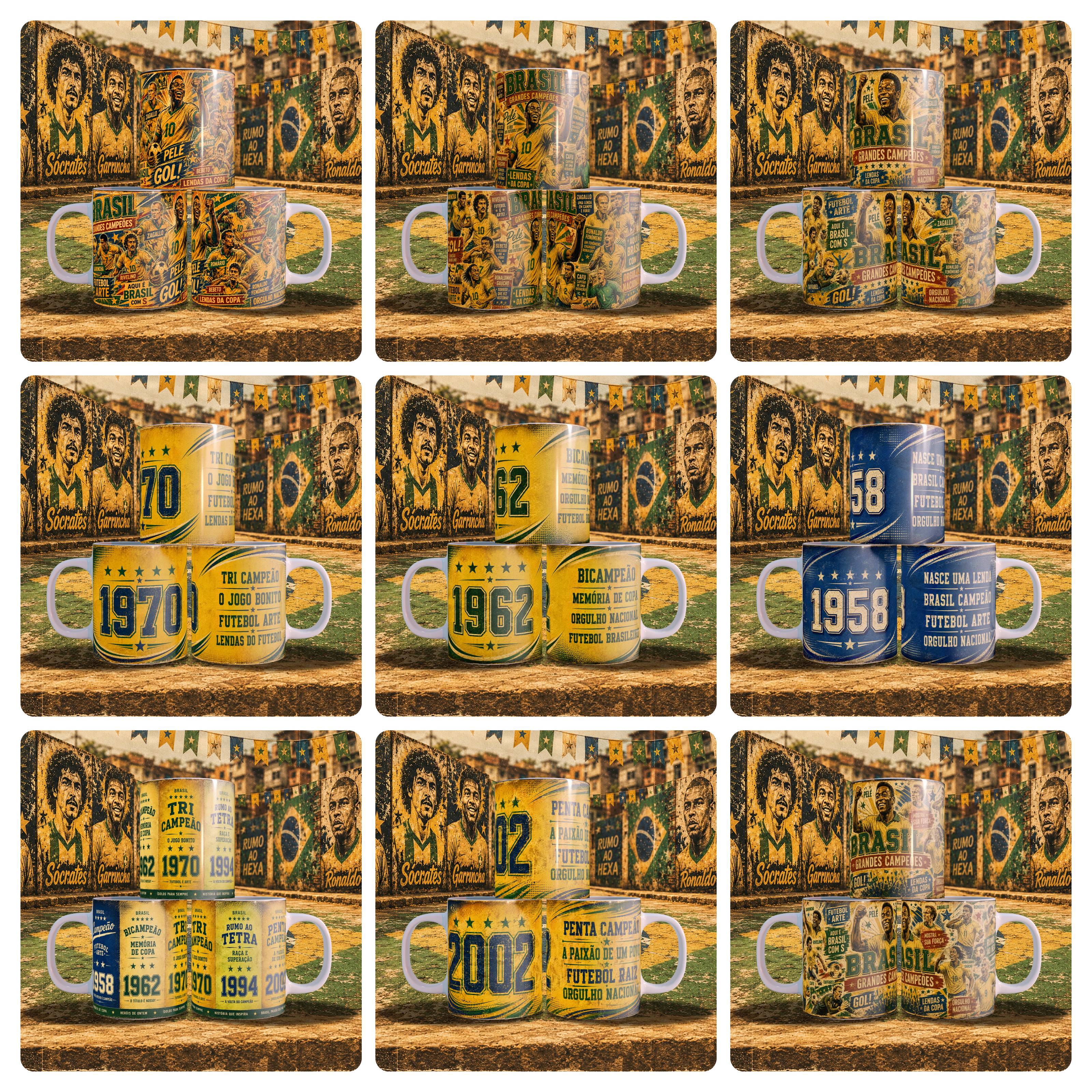 19 Artes para Caneca Grades craques da Copa Arquivo em Jpg 1