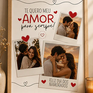 70 Artes para Quadro Casal Dia dos Namorados Arquivo Editável
