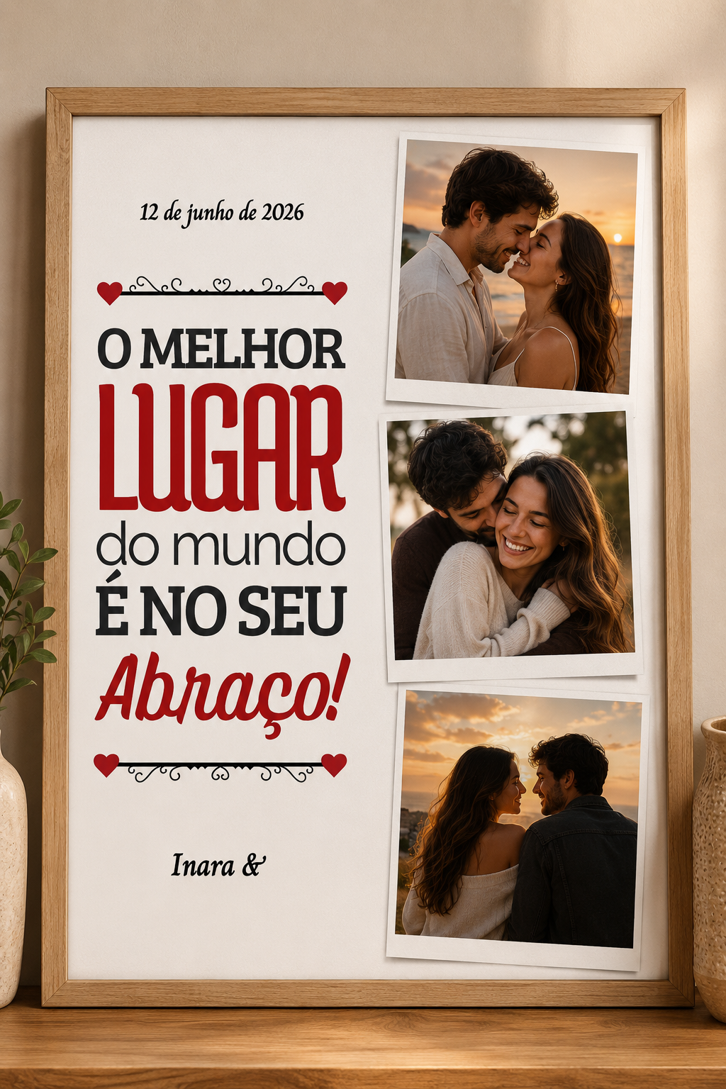 70 Artes para Quadro Casal Dia dos Namorados Arquivo Editável 6
