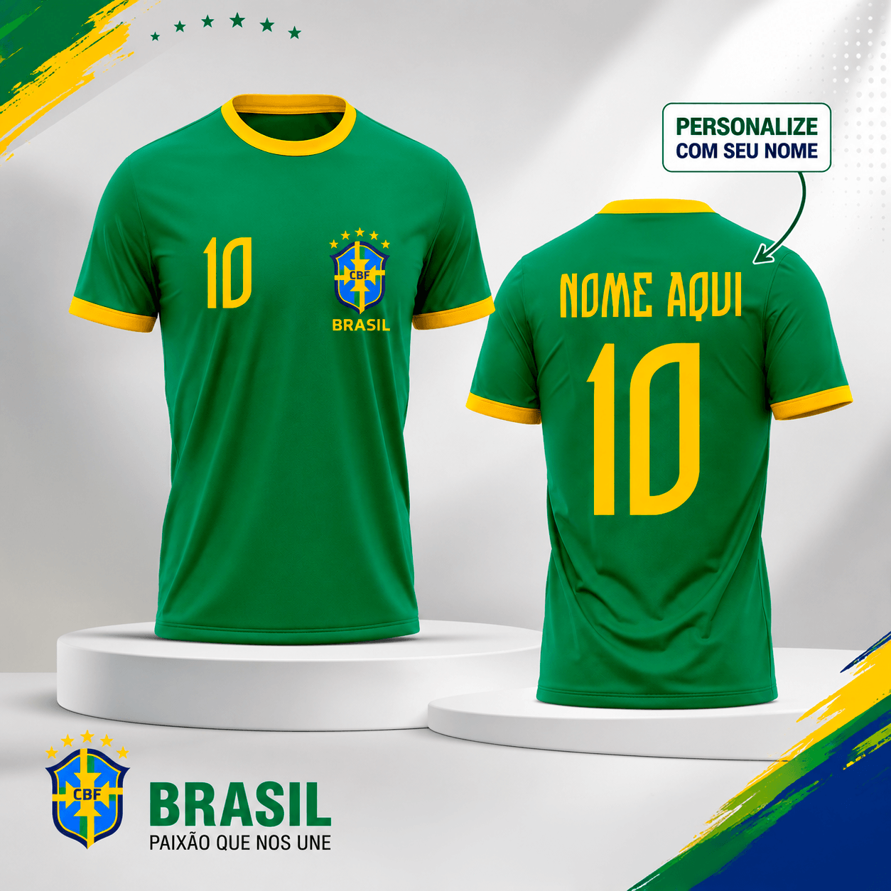Arte para Camiseta Brasil 2026 Arquivo Editável 2