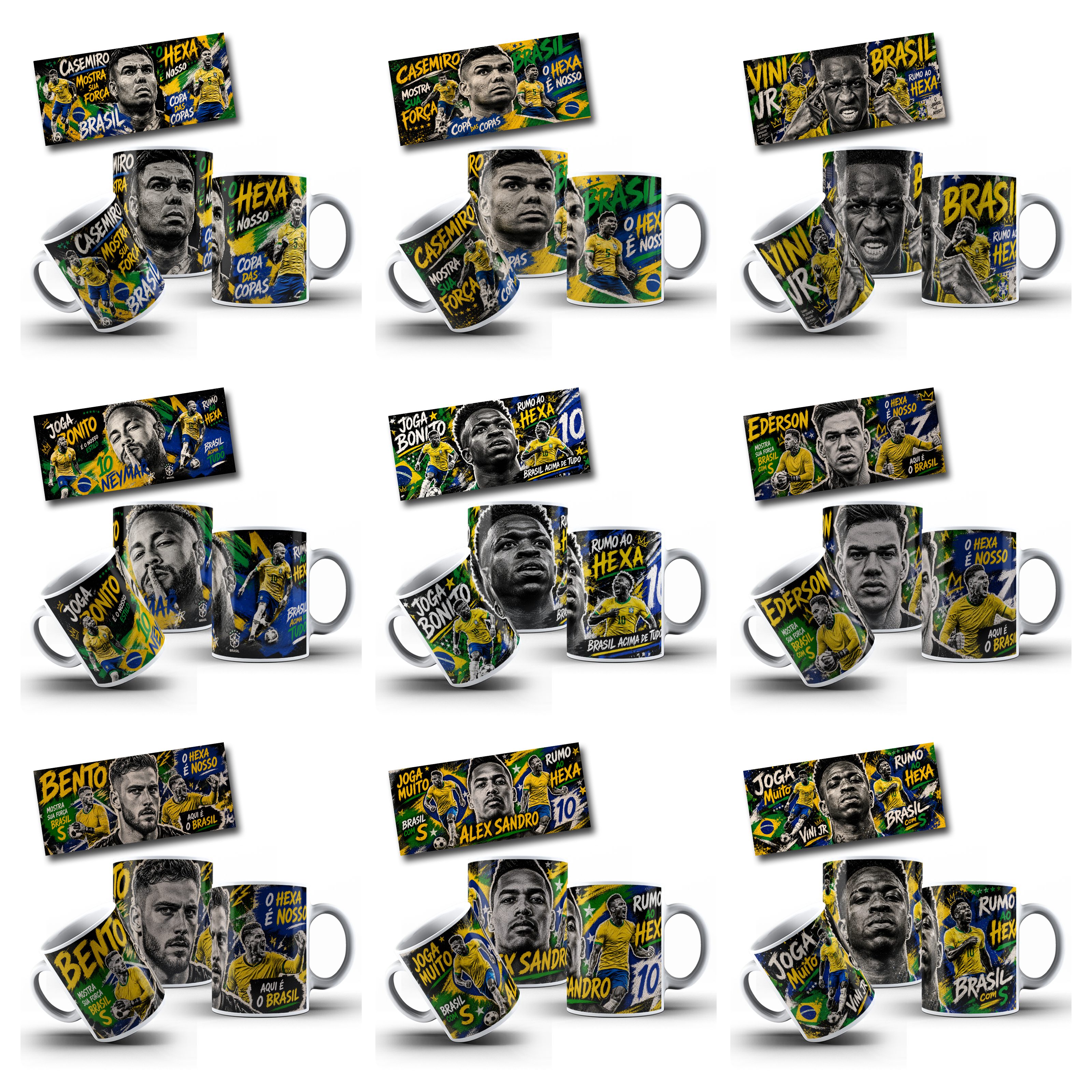 62 Artes para Caneca Copa Street Urbano Brasil Copa do Mundo Arquivo em Jpg 7
