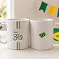 7 Artes para Caneca Brasil Copa do Mundo Arquivo Editável  - Thumbnail 4