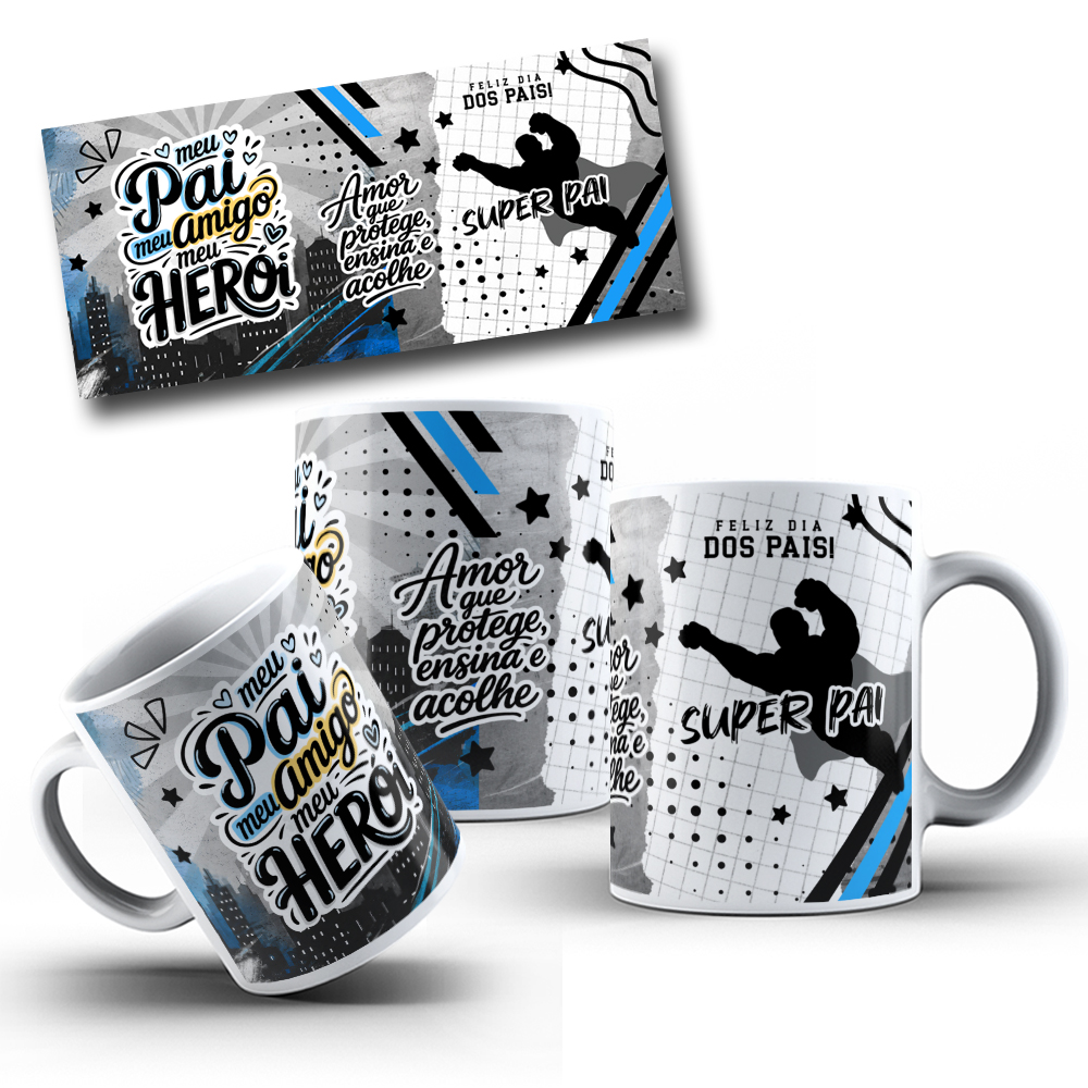 8 Artes para Caneca Dia dos Pais Arquivo em Png 3