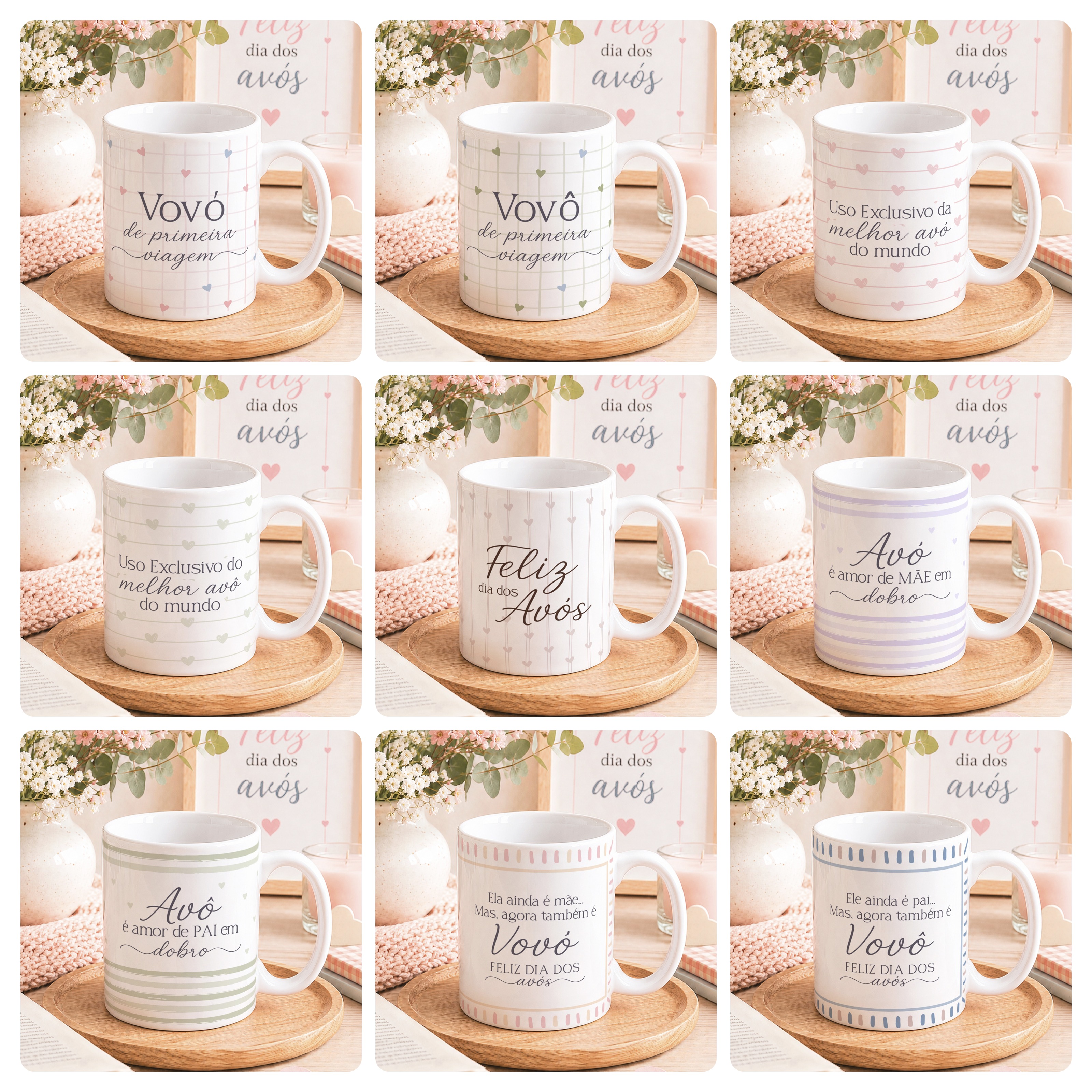 19 Artes para Caneca Dia dos Avós Arquivo Editável 2