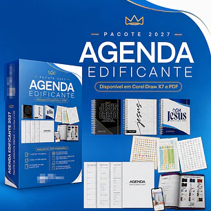Arquivo Encadernação Agenda Edificante Religião Gospel Arquivo Editável 