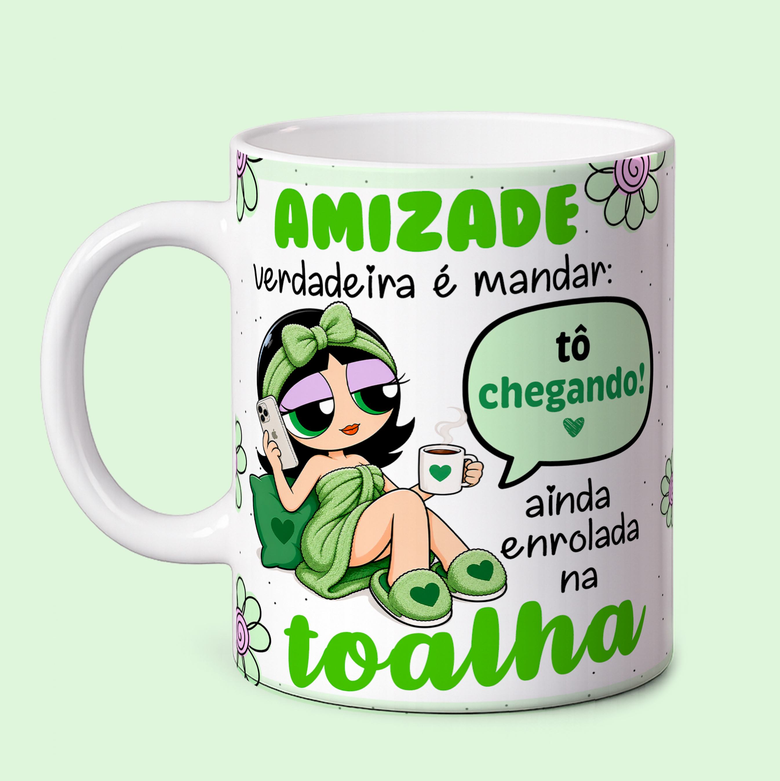 3 Artes para Caneca Amizade Verdadeira Meninas Super Poderosas Arquivo em Png  1