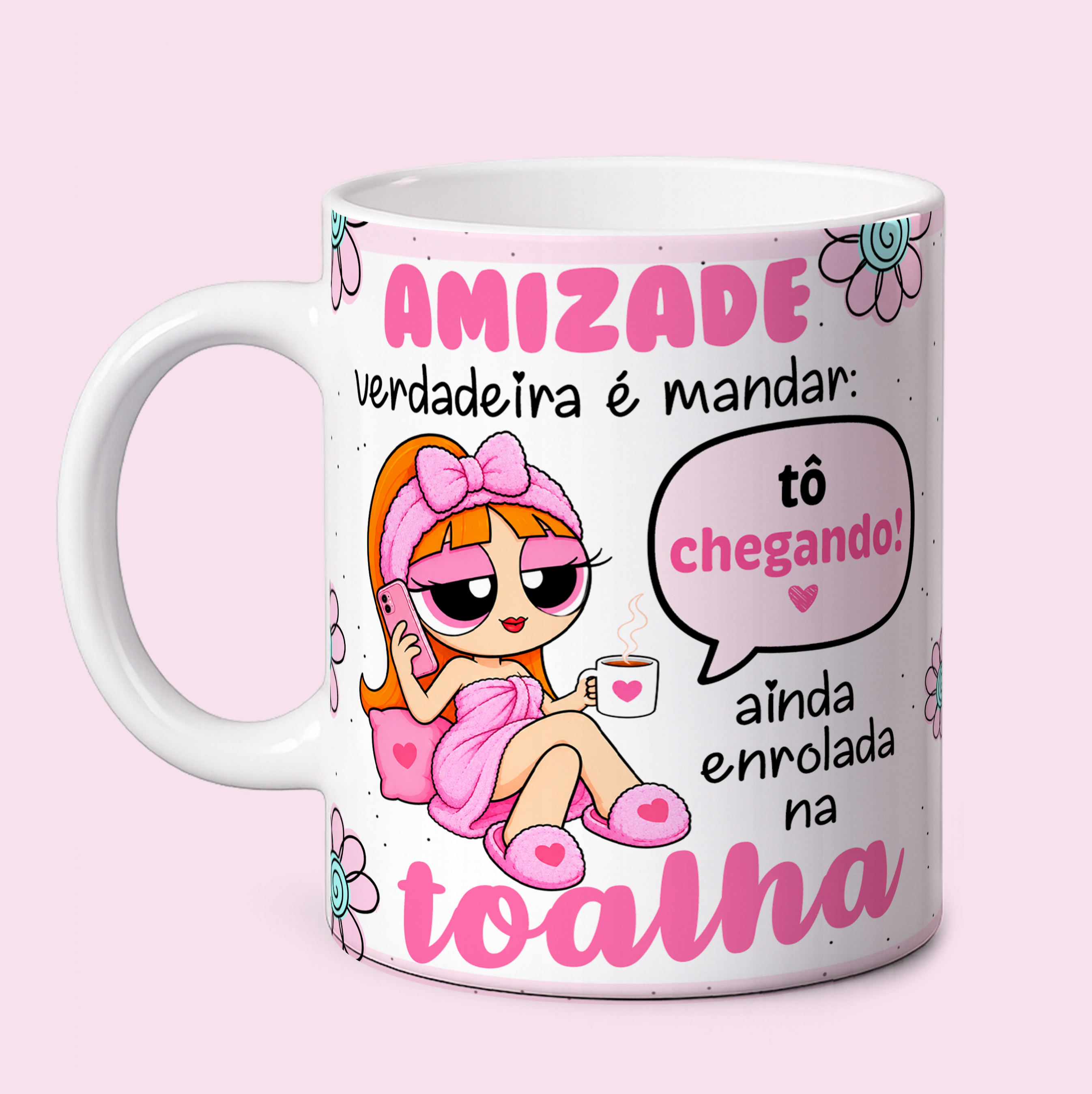 3 Artes para Caneca Amizade Verdadeira Meninas Super Poderosas Arquivo em Png  2