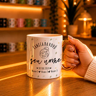 7 Artes para Caneca Dia dos Avós Arquivo Editável 