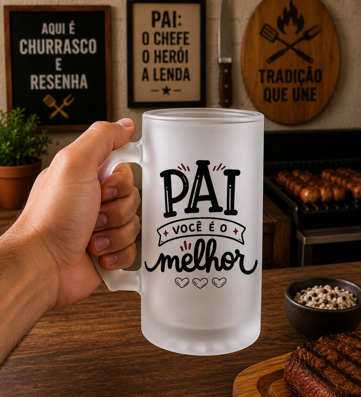 8 Artes para Copo Chopp Dia dos Pai Arquivo em Png  5