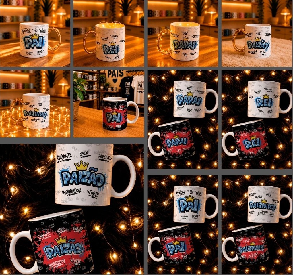 10 Artes para Caneca Dia dos Pais Arquivo em Png  2