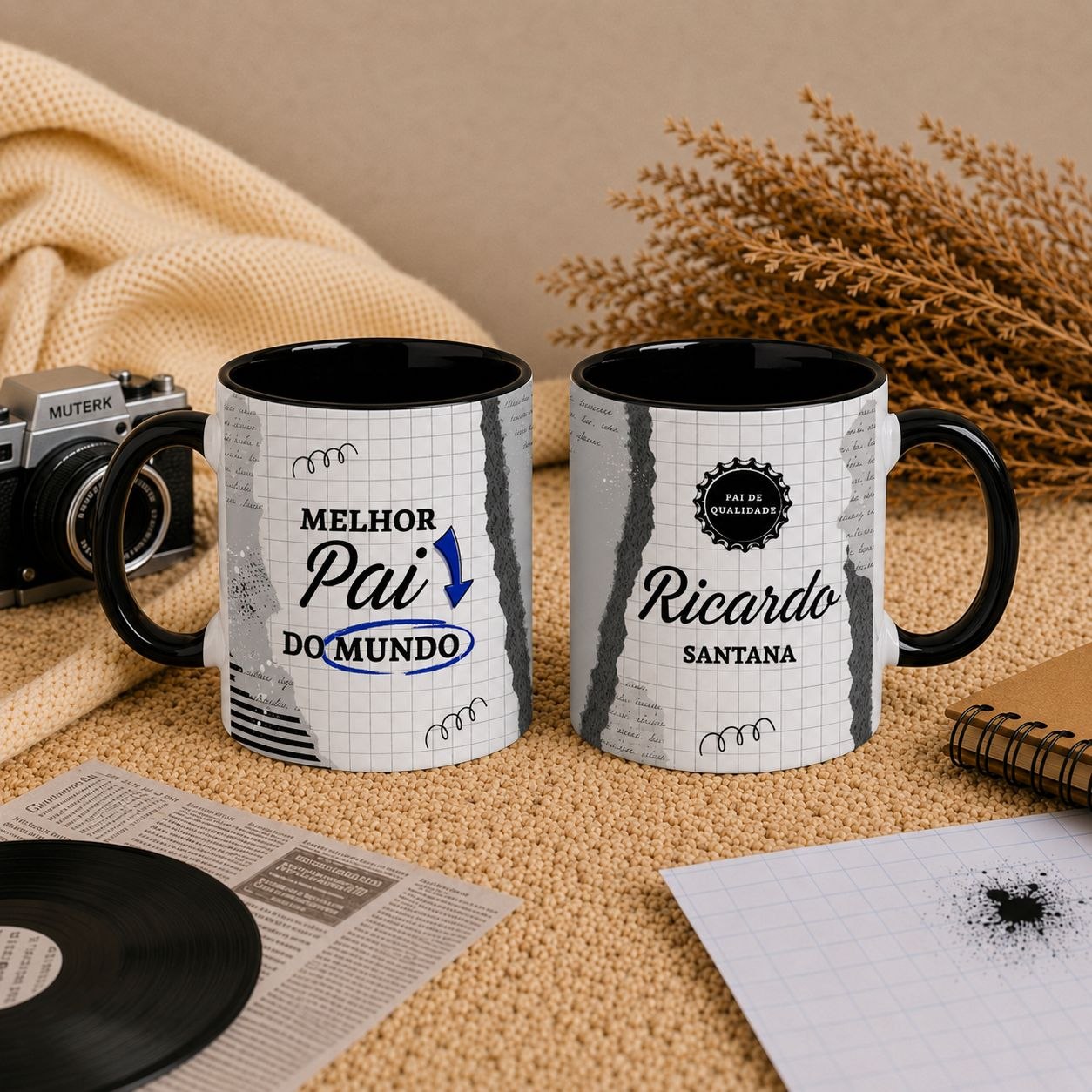 10 Artes para Caneca Dia dos Pais Meu Querido Pai Arquivo Editável  1