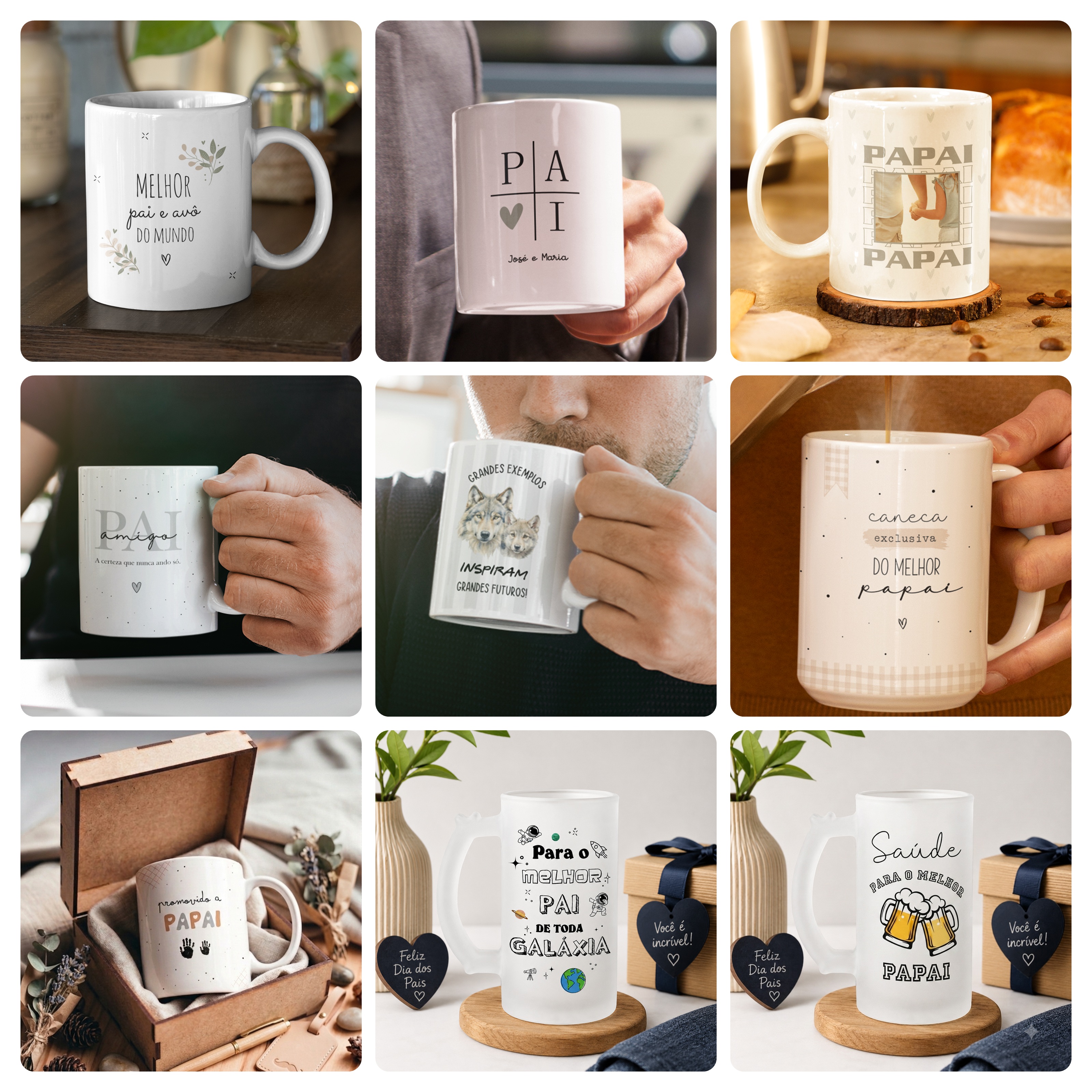 34 Artes para Caneca e Azulejo Dia dos pais Arquivo Editável  1