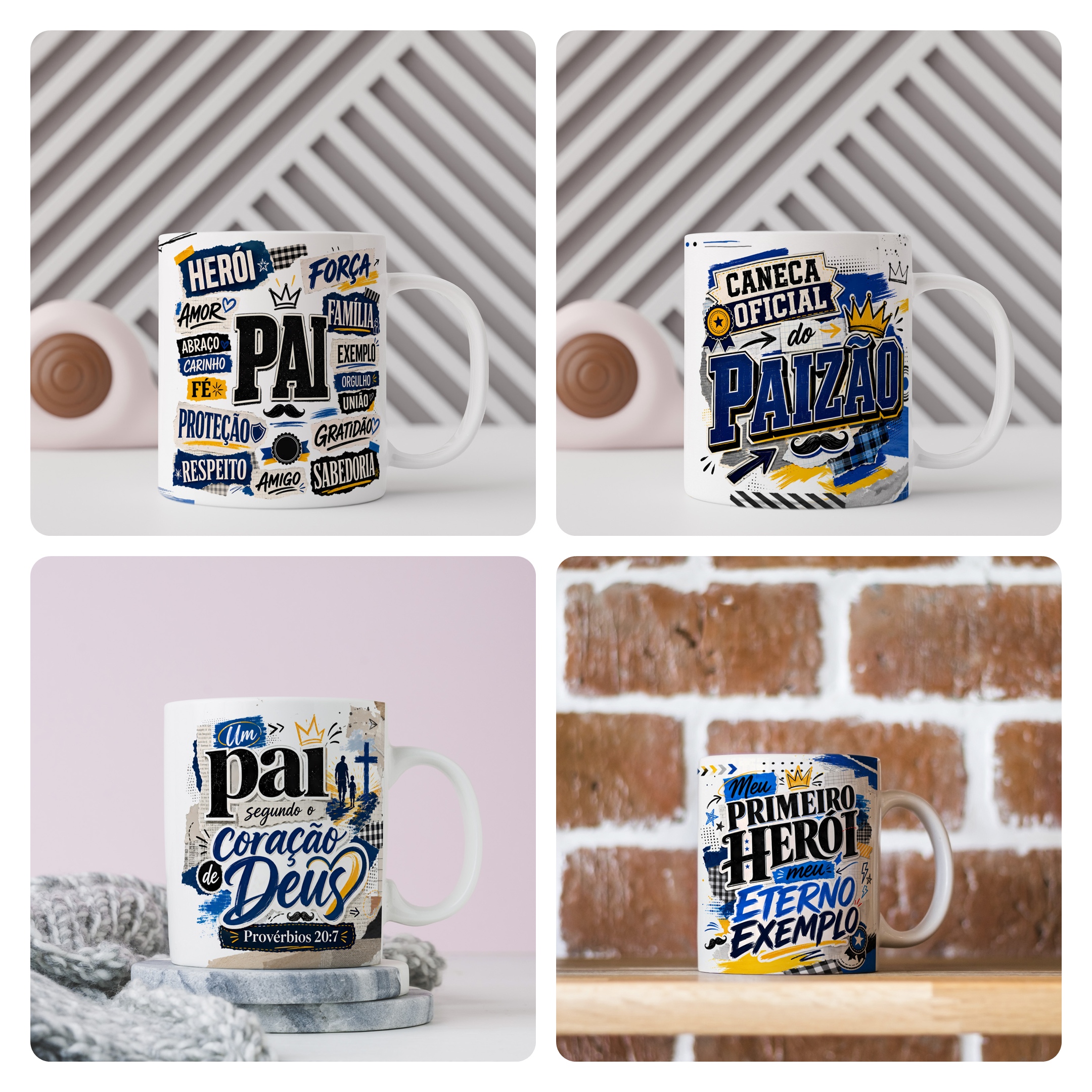 41 Artes para Caneca e Azulejo Dia Dos Pais Arquivo Editável  4