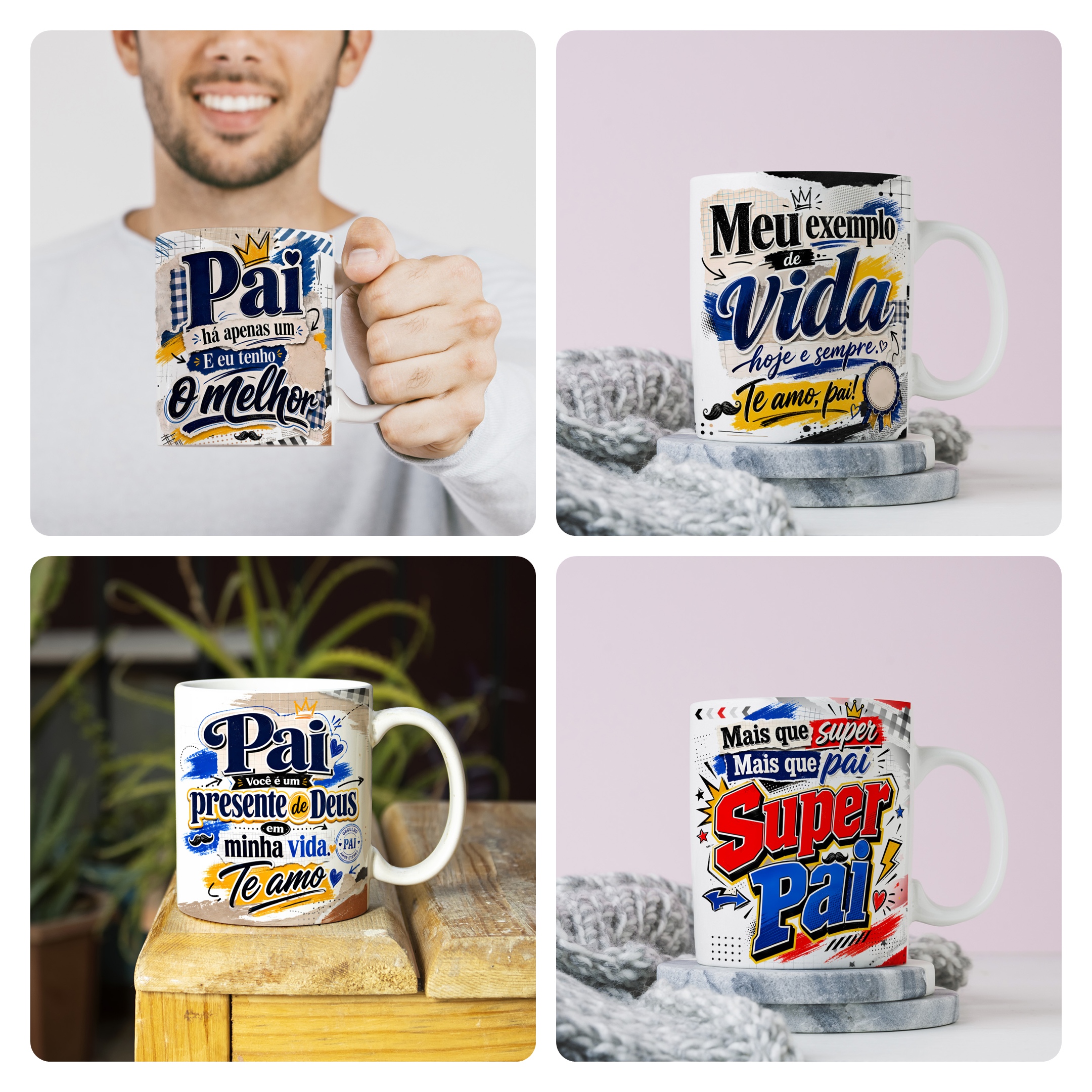 41 Artes para Caneca e Azulejo Dia Dos Pais Arquivo Editável  5