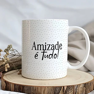15 Artes para Caneca Amizade Arquivo Editável