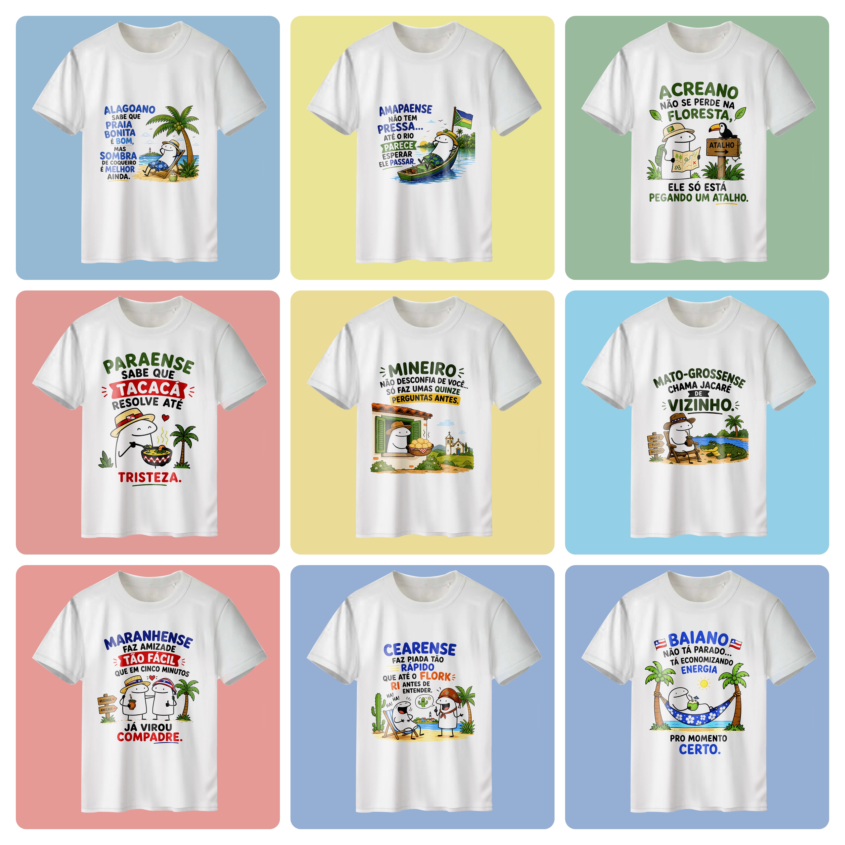 54 Artes para Caneca e Camisa Estados do Brasil Flork Divertido em Png 5