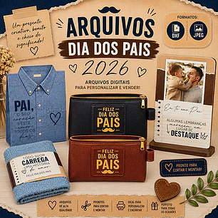 Arquivos de Corte 2 EM 1 Mimos Dia dos Pais Arquivo em Pdf